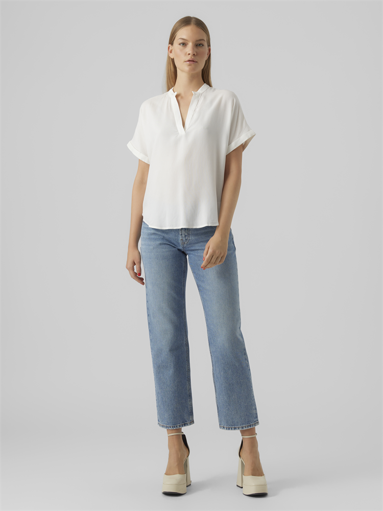 VMBEAUTY SS TOP WVN NOOS - 10279697