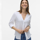 VMLINN LS V-NECK SHIRT WVN NOOS - 10323030