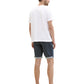 slim chino shorts with belt - 1040224