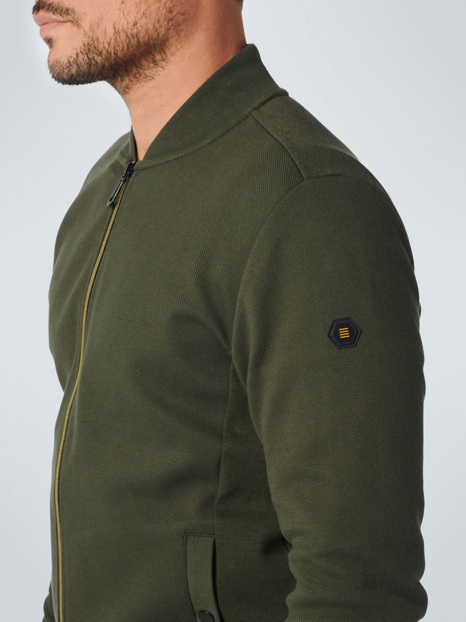 Sweater Full Zipper Twill Jacquard - 21100823SN