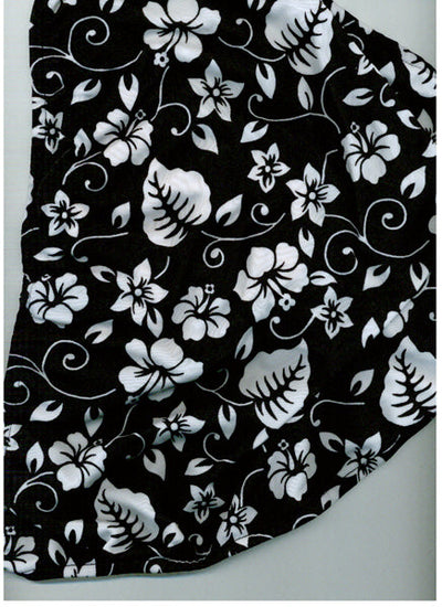 Black & White Floral Bikini