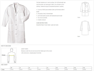 Custom Personalized Dr. Lab Coat Costume