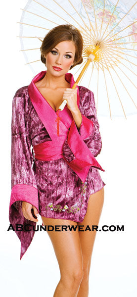 Embroided Geisha Kimono - Clearance