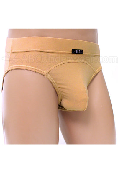 Gregg Contoured Microfiber Brief Underwear - Beige Tan