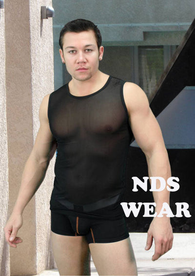 Italian Design Sheer Men's Shirt