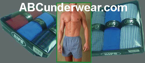 RIPS 3 Pack Woven Boxers XL - Clearance