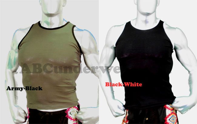 Robbie Contrast Mens Tank Top - Closeout