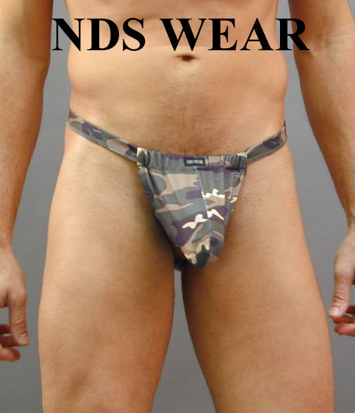 Stylish Camouflage Backless Pouch featuring C-ring