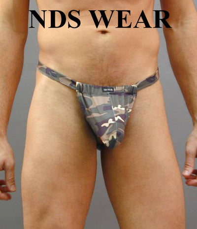 Stylish Camouflage Backless Pouch featuring C-ring