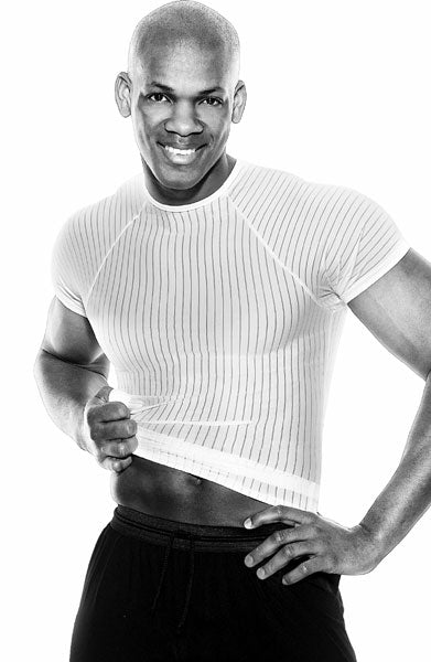 Zakk Striped Lycra T-Shirt - Closeout