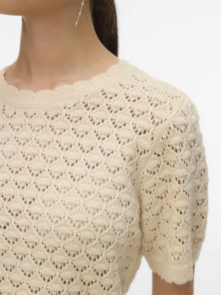 VMJAQUELINE SS O-NECK TOP BOO - 10340106