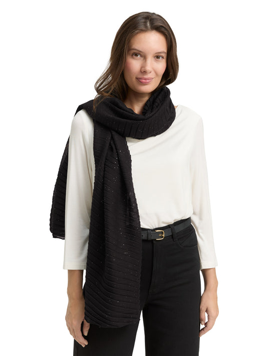 plissee scarf with glitter - 1048657