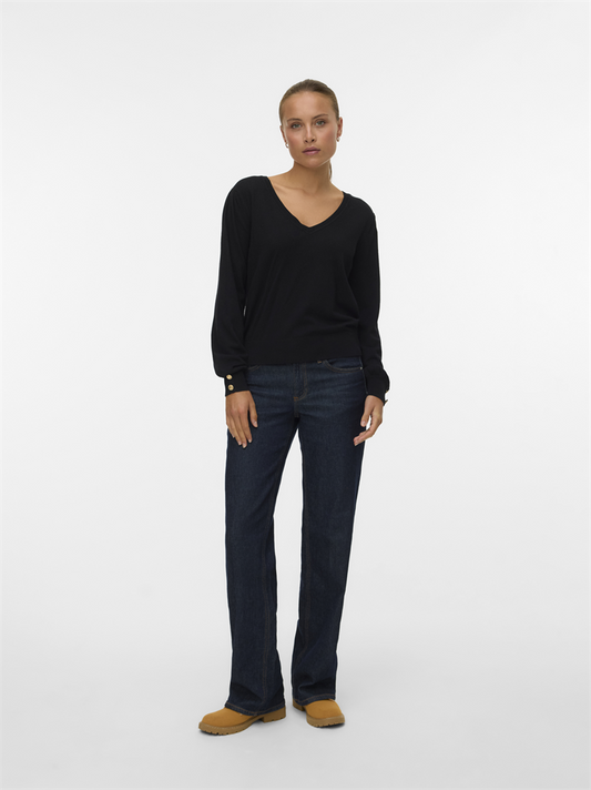 VMHOLLYKARIS LS V-NECK PULLOVER GA - 10310578
