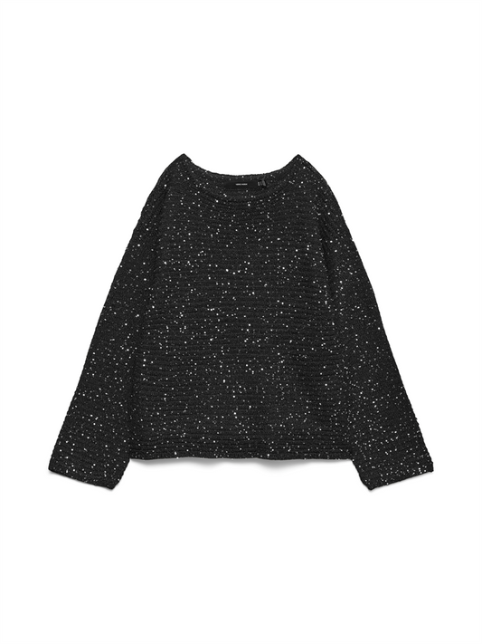 VMLEILANI STITCH LS BOATNECK PULLOV - 10336582