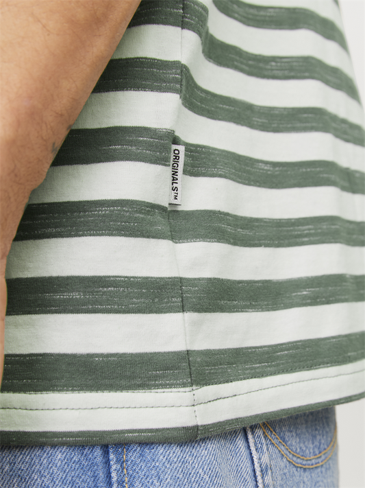 JORTAMPA STRIPE TEE SS CREW NECK - 12252176