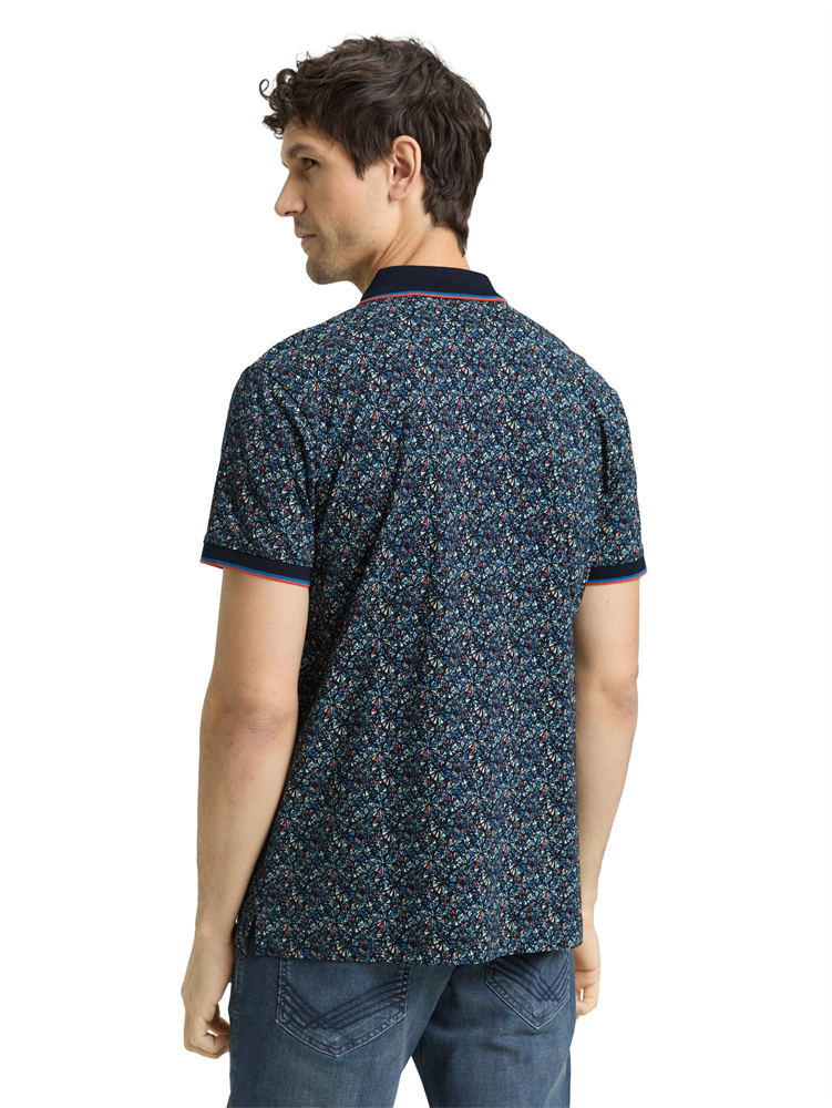 allover printed polo - 1050156
