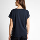 T-shirt fabric mix print crew - 1050445