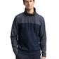 fine striped snood sweatshirt - 1048636