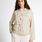 blazer jacket with linen - 1049779