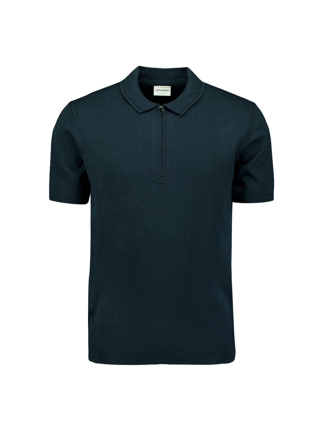 Pullover Short Sleeve Polo Zip Soli - 27210352