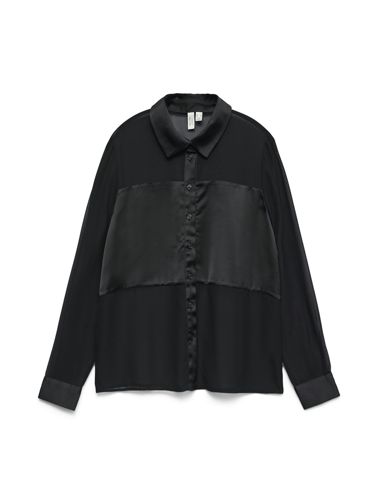 VMHALLIE LS SHIRT WVN BTQ GA - 10337589