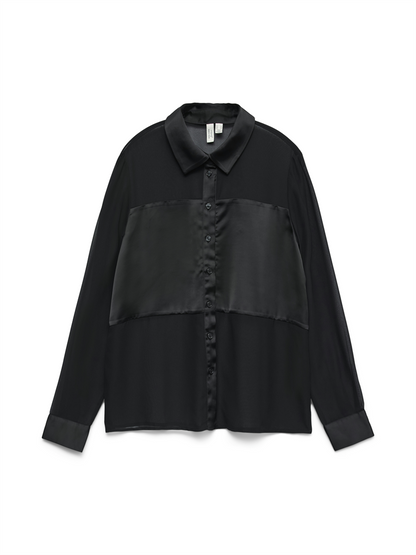 VMHALLIE LS SHIRT WVN BTQ GA - 10337589