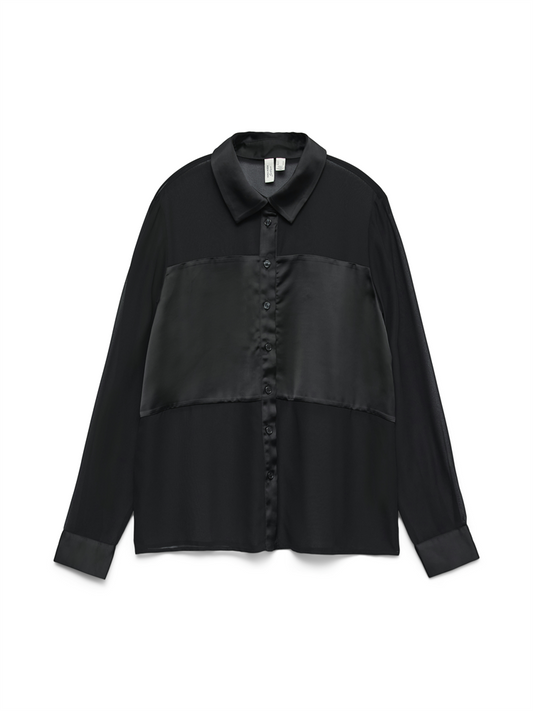 VMHALLIE LS SHIRT WVN BTQ GA - 10337589