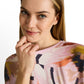 T-shirt fabric mix print crew - 1050445