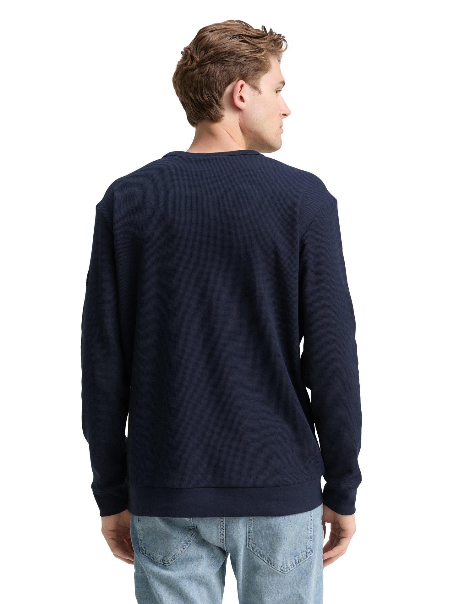 structured longsleeve t-shirt - 1048612