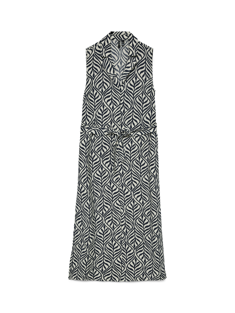 VMJOSIE SL V-NECK 7/8 DRESS WVN GA - 10341594