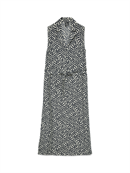 VMJOSIE SL V-NECK 7/8 DRESS WVN GA - 10341594