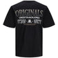 JORSHADOWBACK TEE SS CREW NECK BLK - 12247227