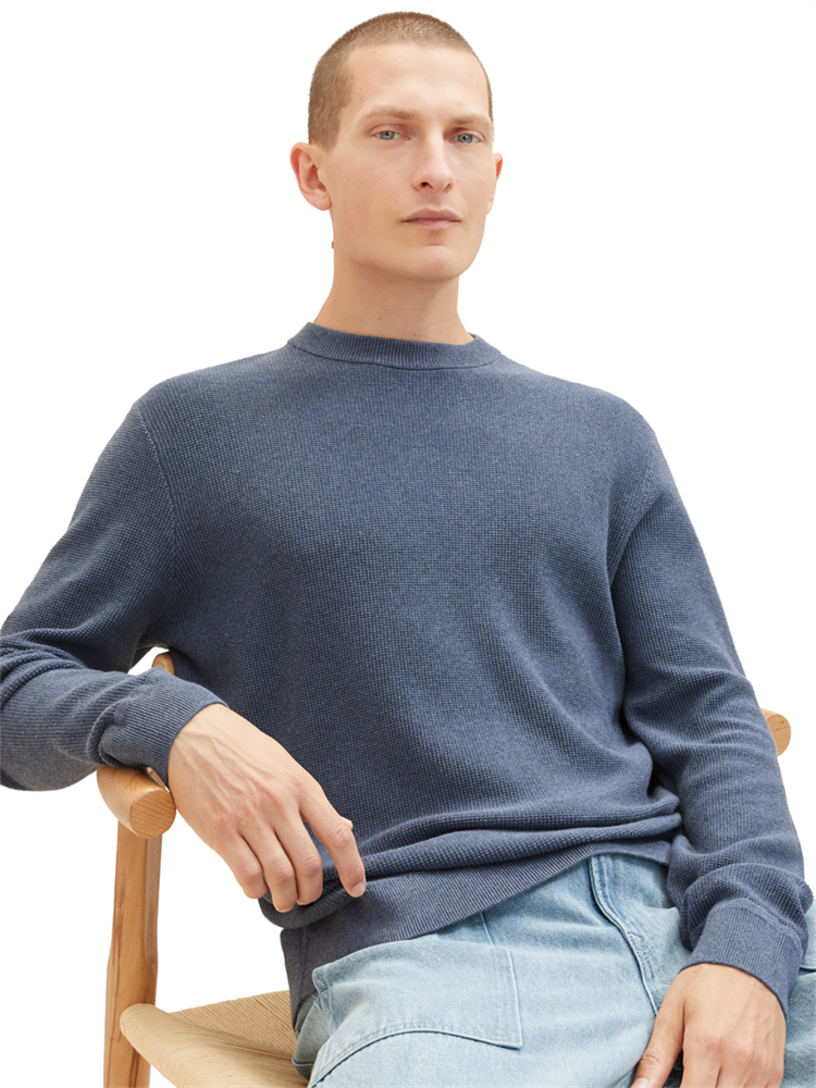 structured crewneck knit - 1038612