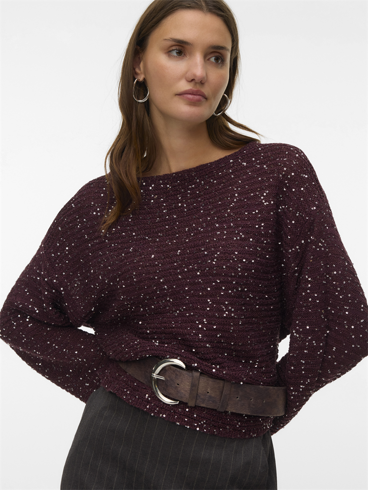 VMLEILANI STITCH LS BOATNECK PULLOV - 10336582