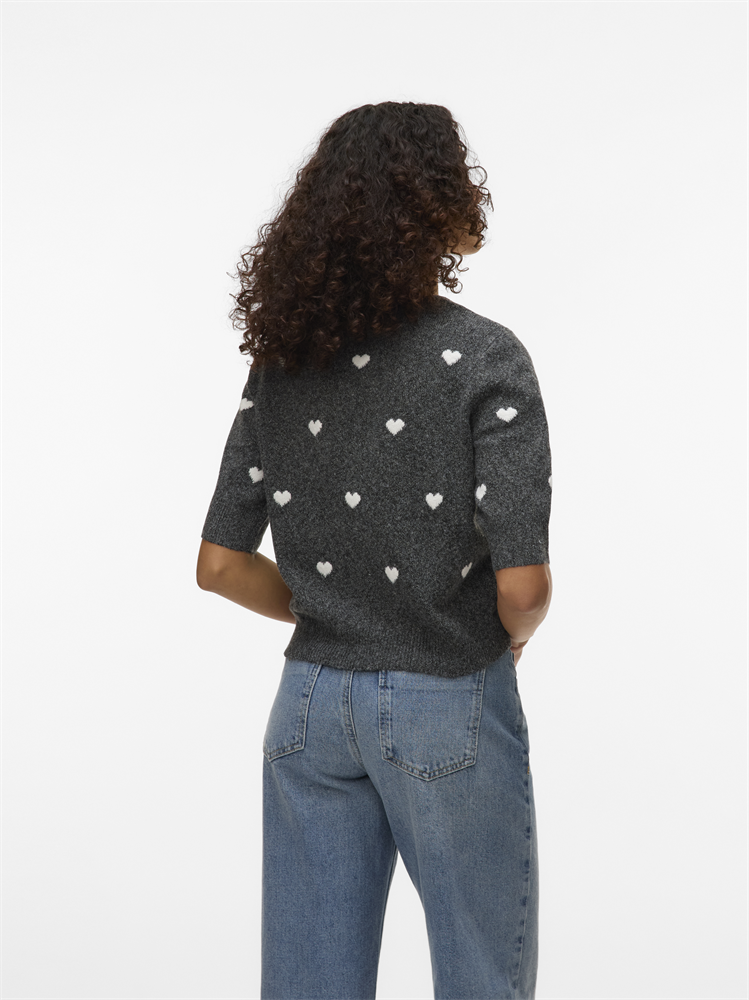 VMDOFFY INTARSIA 2/4 O-NK PULLOVER - 10330793