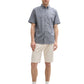 printed cotton linen shirt - 1045099