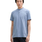 detailed printed stand-up polo - 1045705