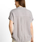 blouse striped shortsleeve - 1049797