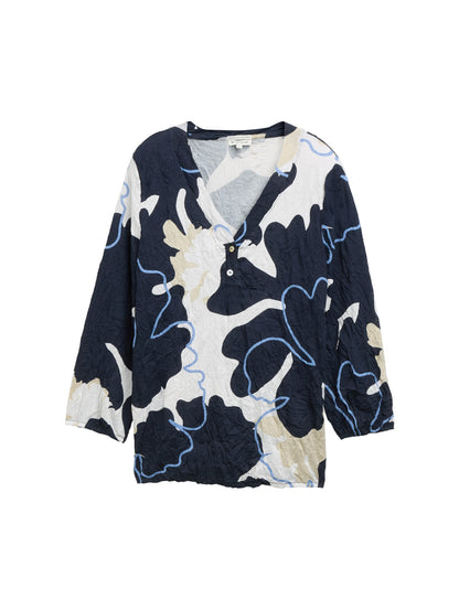 T-shirt v-neck crincle - 1045560