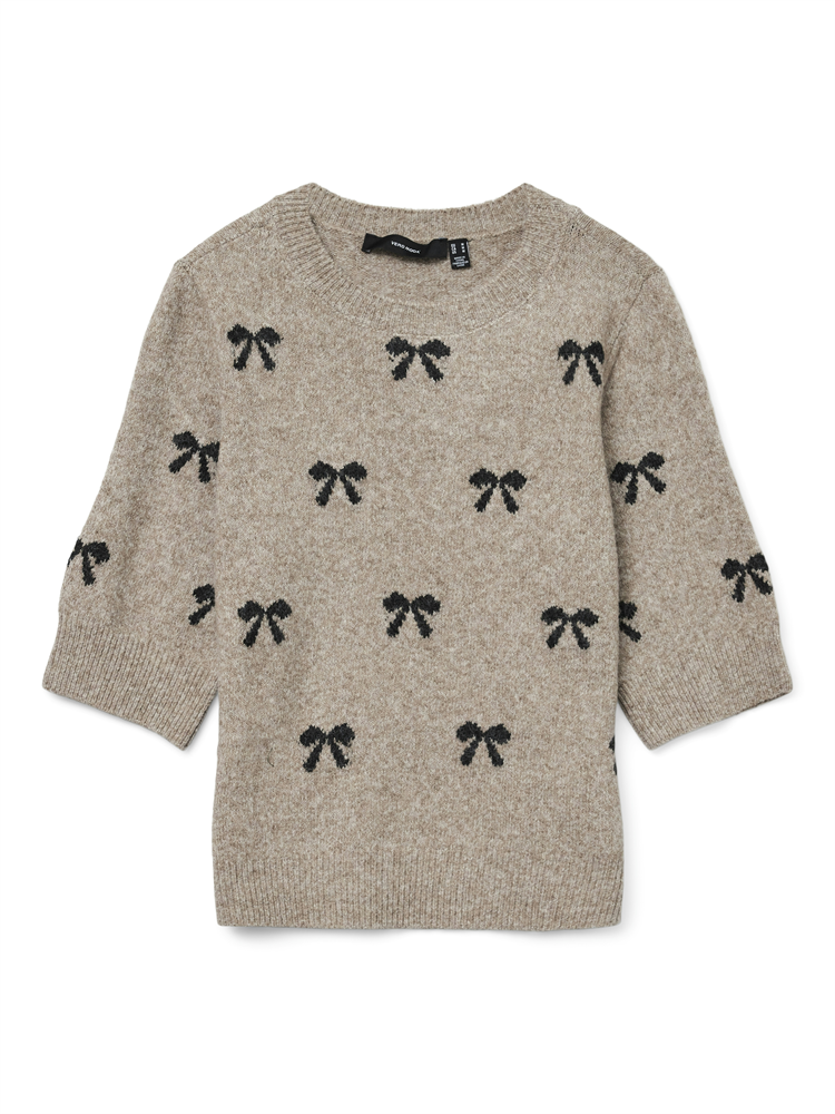 VMDOFFY INTARSIA 2/4 O-NK PULLOVER - 10330793