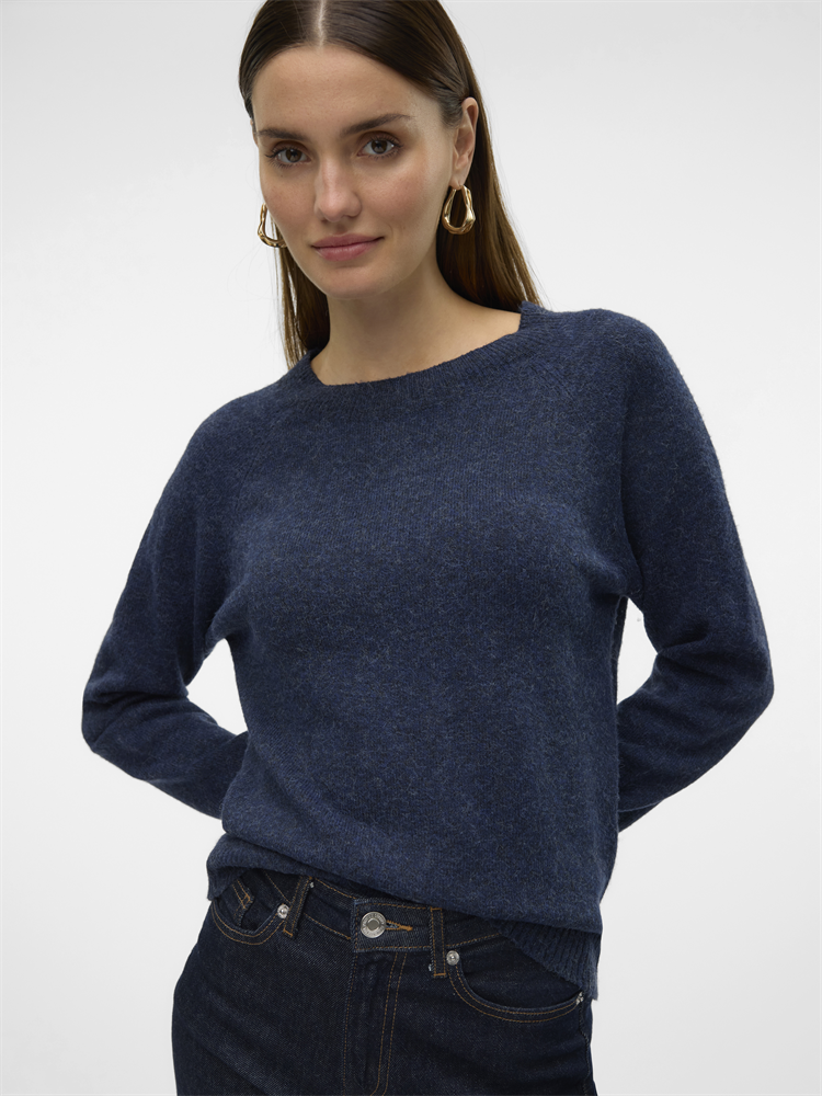 VMDOFFY LS O-NECK BLOUSE GA NOOS - 10201022