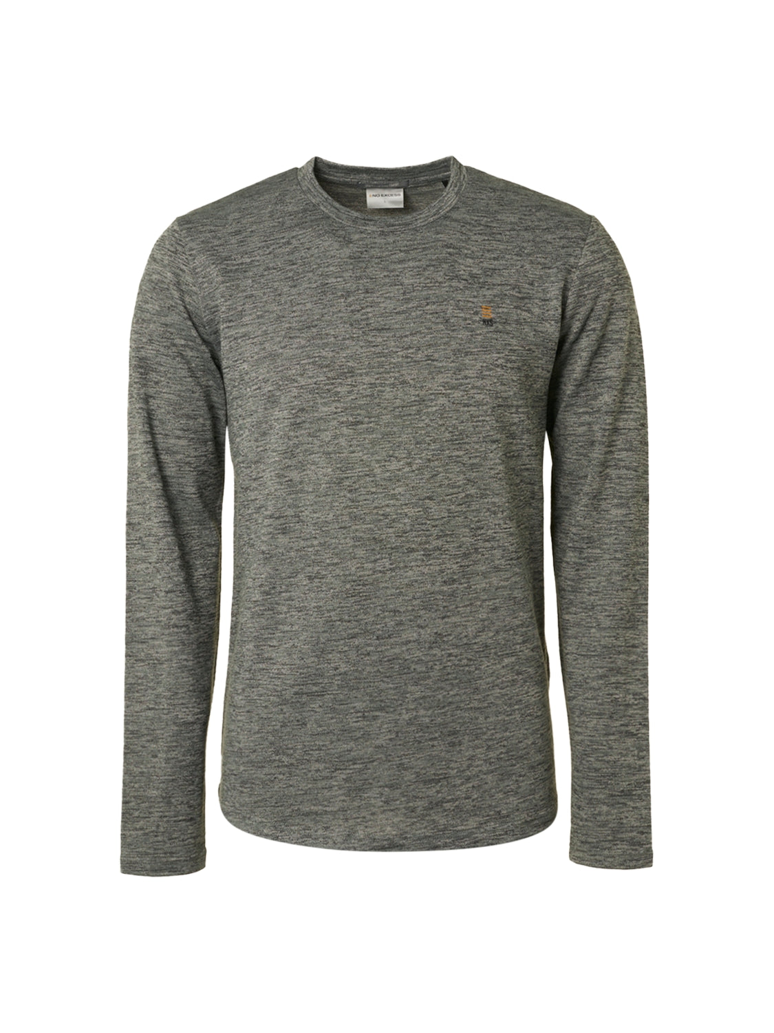 T-Shirt Long Sleeve Crewneck Stretc - 17120701