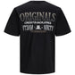 JORSHADOWBACK TEE SS CREW NECK BLK - 12247227