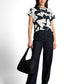 T-shirt fabric mix print crew - 1050445