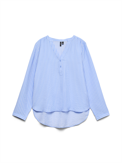 VMKAJA LS V-NECK FOLD-UP TOP WVN - 10340684