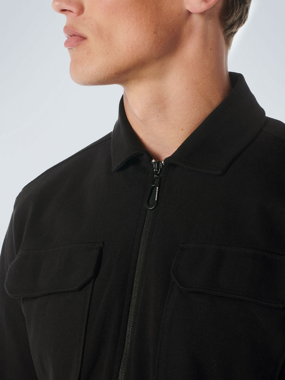 Overshirt Zipper Closure Sweat - 21570801