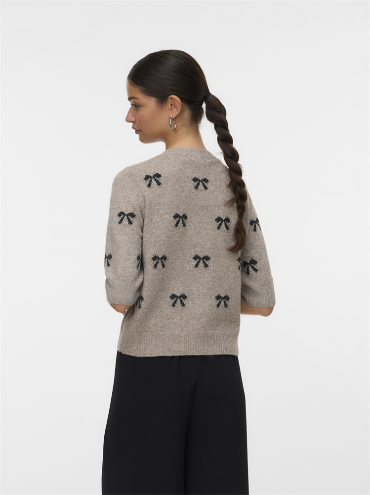 VMDOFFY INTARSIA 2/4 O-NK PULLOVER - 10330793