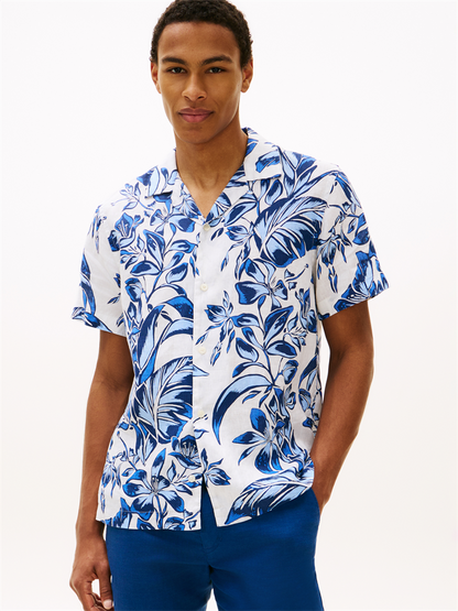 LINEN FLORAL AOP SS RF 1/2 - MW0MW42403