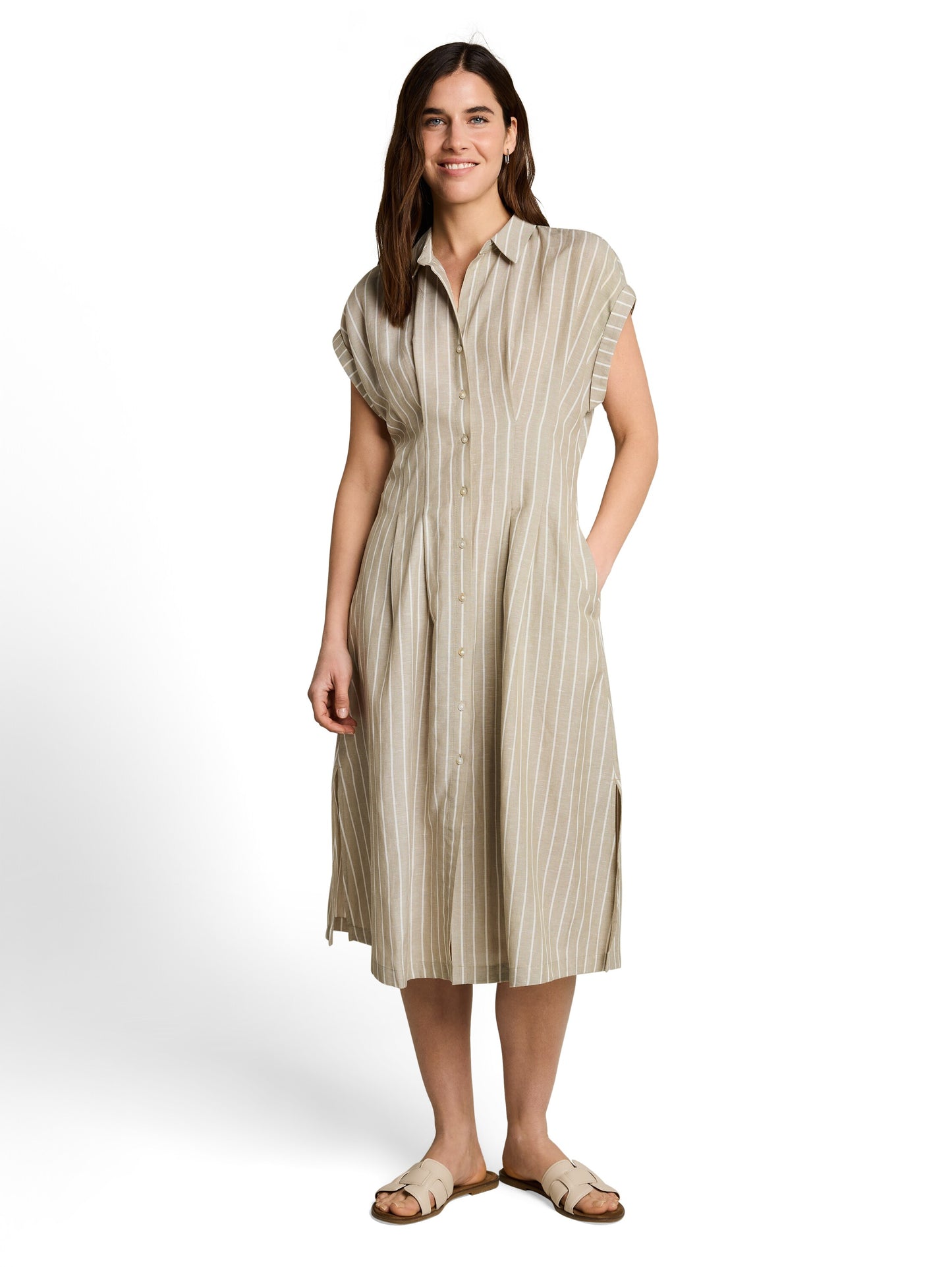 dress striped and sleeveless - 1051247