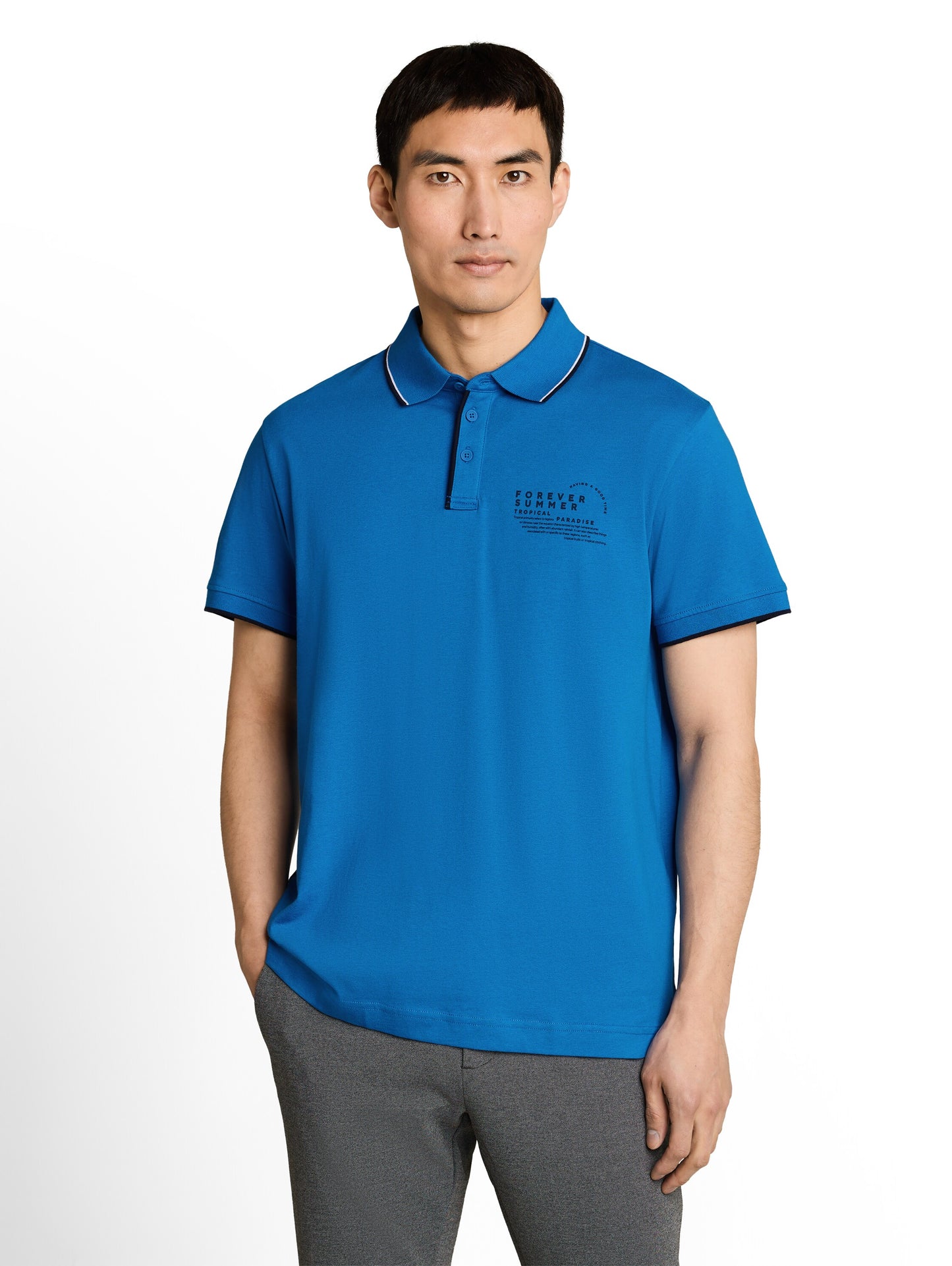 printed polo - 1053338